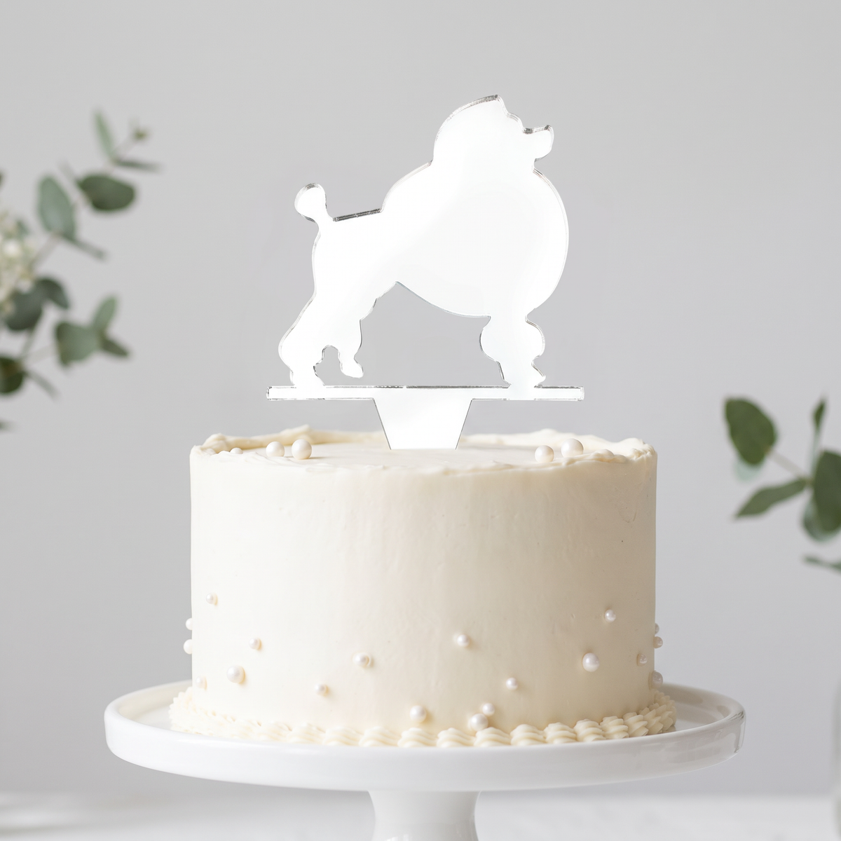 Eco-Friendly Poodle Dog Cake Toppers - Custom UK Made