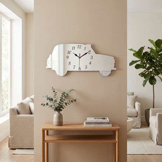 Black Cab Taxi Shaped Wall Clock