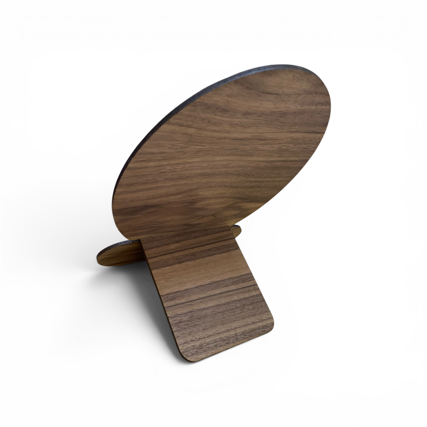 Oval Vanity Tabletop Mirror with Stand