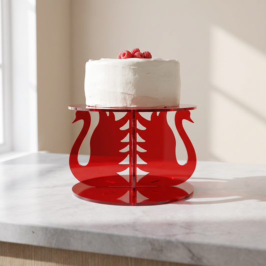 Round Swan Wedding Cake Separator Stand