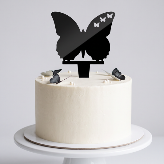 Butterfly Cake Toppers for Cupcake Decorating, 12-Piece Set