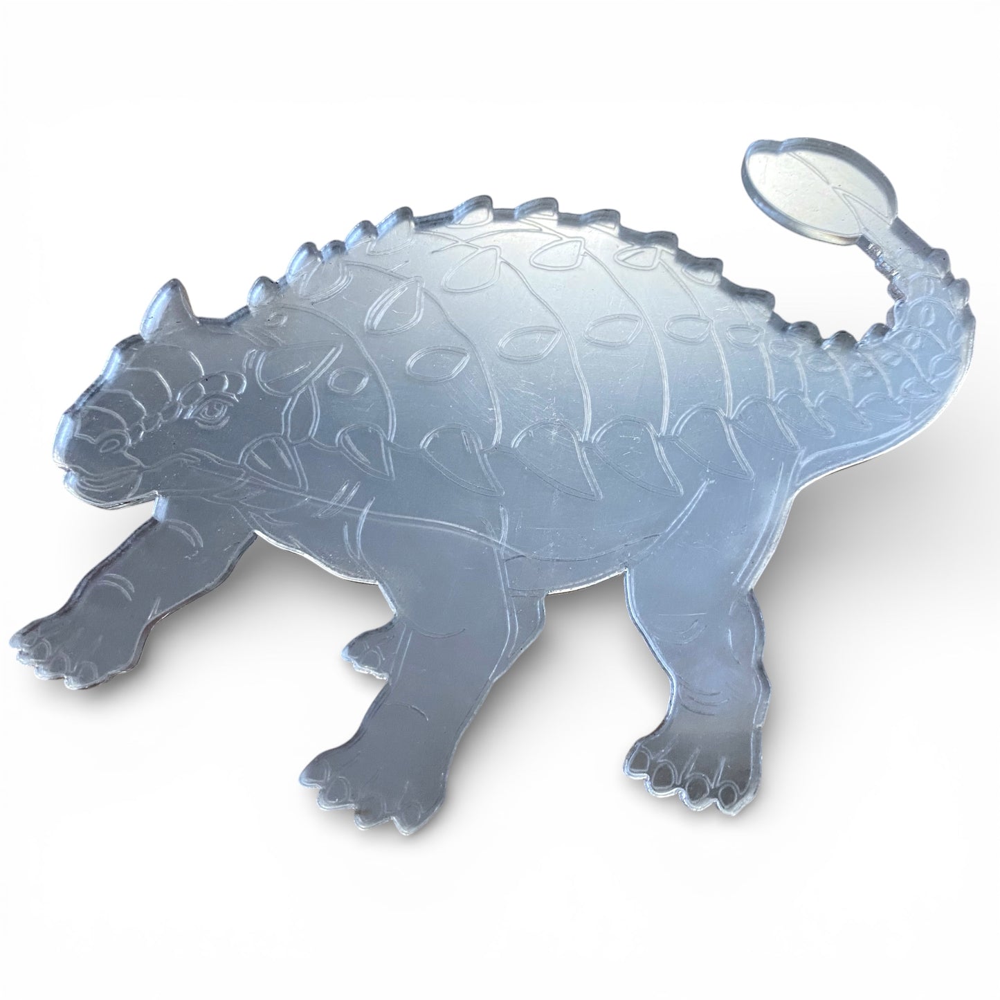 Dinosaur Acrylic Mirror Set, 5 Piece Collection with T-Rex, Triceratops, Brachiosaurus, Spinosaurus, Ankylosaurus