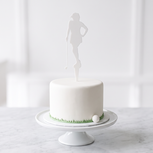 Décorations de gâteaux en forme de golfeuse