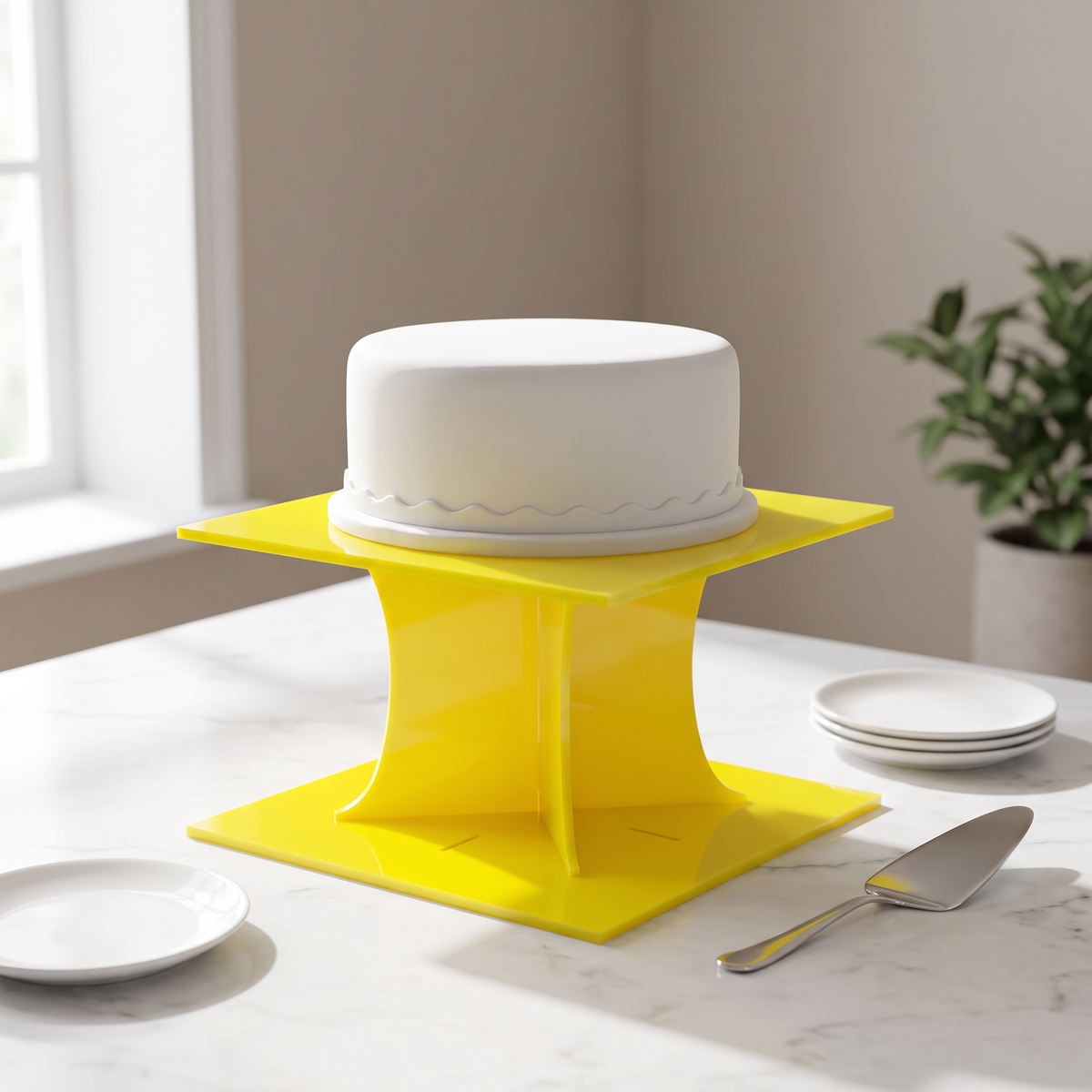 Square Cake Stand Separator for Wedding and Party Cakes