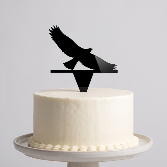 Eagle Cake and Cupcake Toppers, Custom Acrylic Bird Decorations