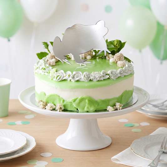 Frog Cake Topper Set for Birthday Party Decorations
