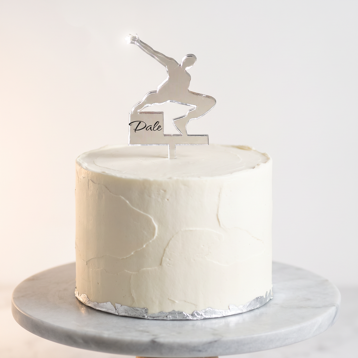 Custom Parkour and Freerunning Cake Topper with Engraving