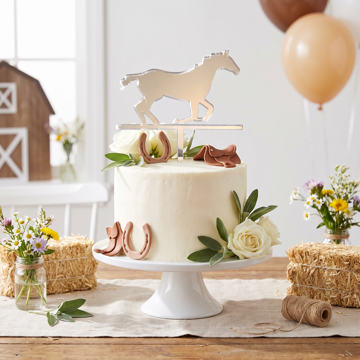 Horse Cake Toppers Equestrian Theme Birthday Party Decorations
