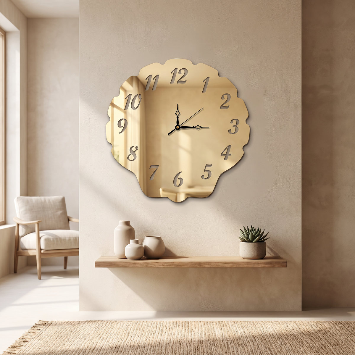 Horloges en forme de coquillage - Plusieurs choix de couleurs