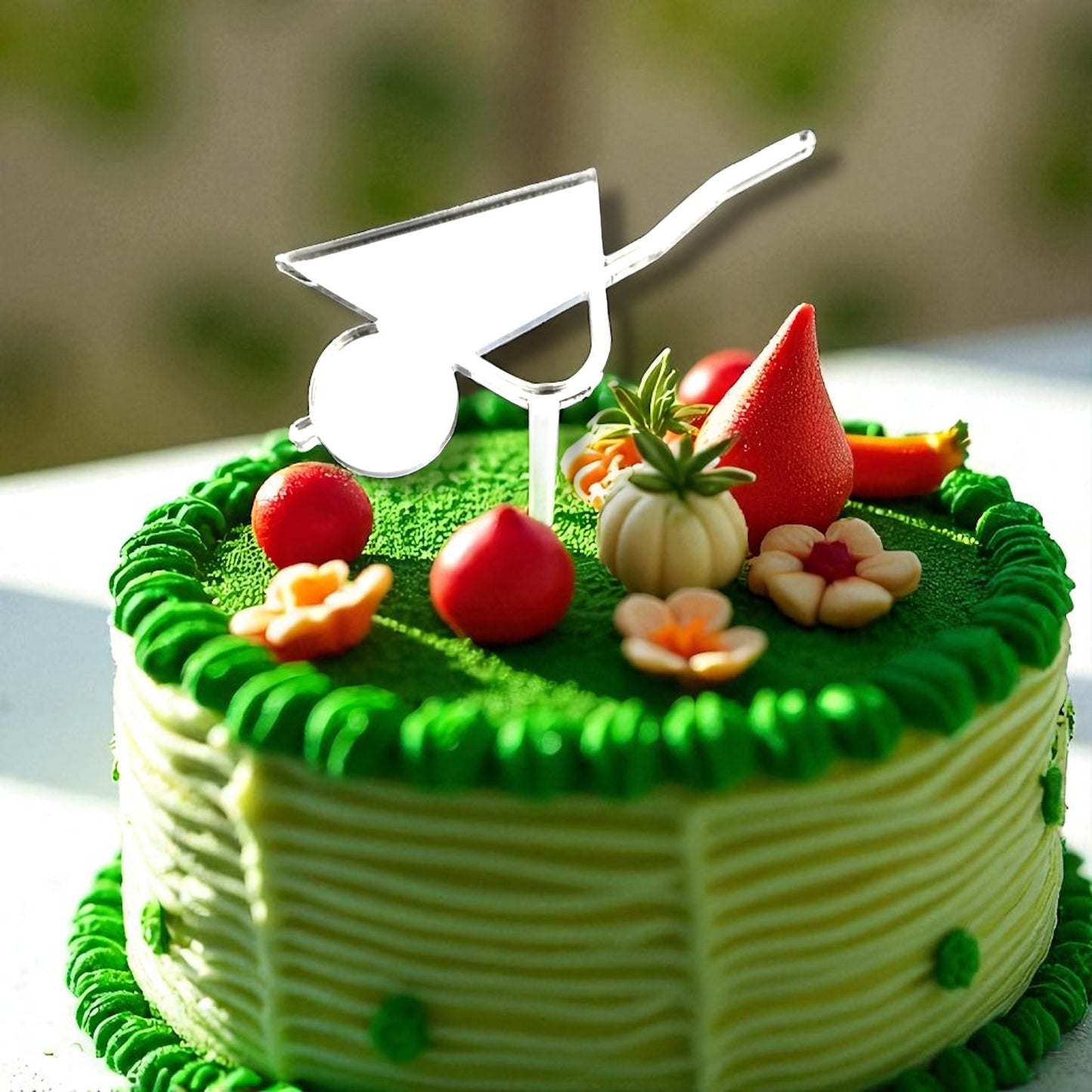Wheelbarrow Cake Toppers