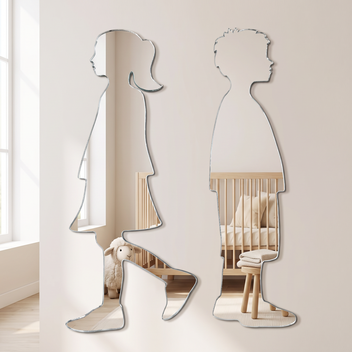 Miroirs pour petits garçons et petites filles