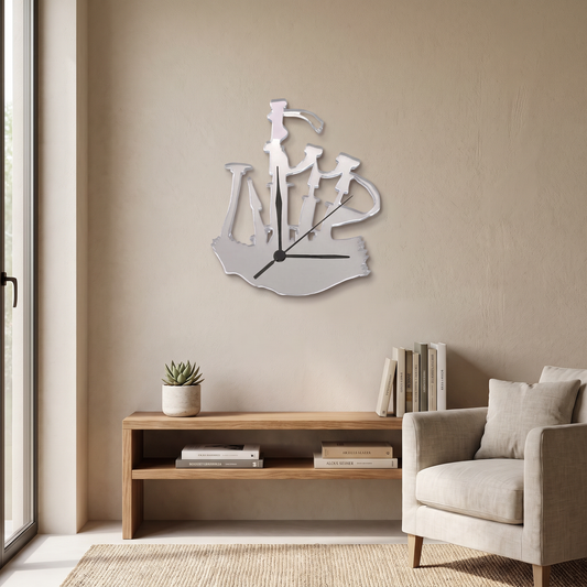 Bagpipe Wall Clock Unique Musical Instrument Decor