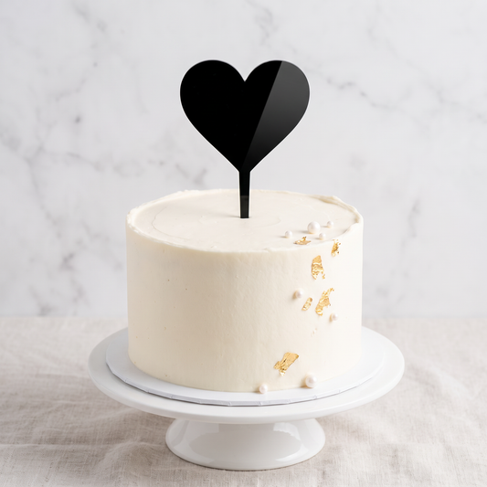 Custom Heart Cake Toppers for Cupcakes and Dessert Decorations