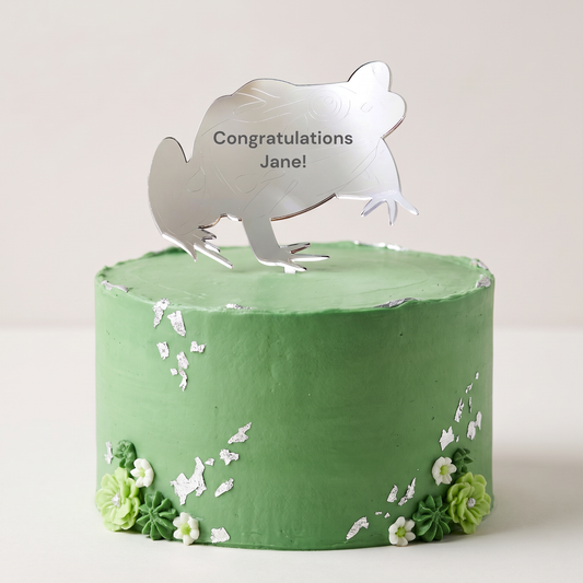 Frog Cake Toppers for Cupcakes - Bespoke Decorative Set