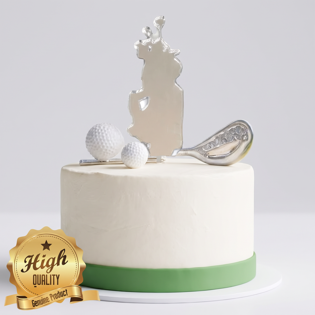 Bespoke Golf Club Cake Topper, Recycled Material Golf Decor