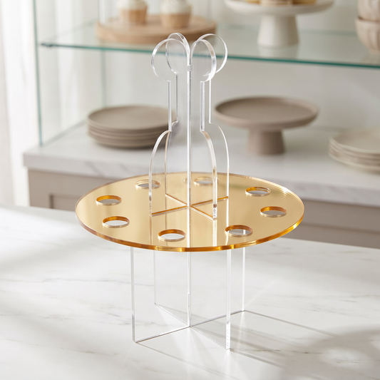 Mini Acrylic Cone Serving Stand for Appetizers and Desserts
