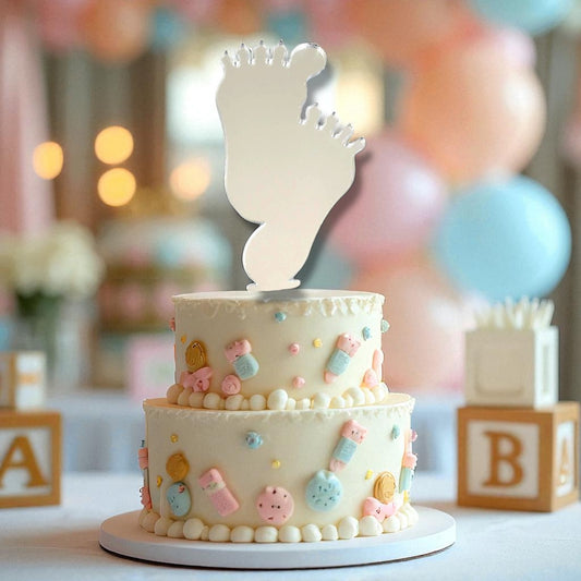 Baby Shower Pair of Feet Cake Toppers