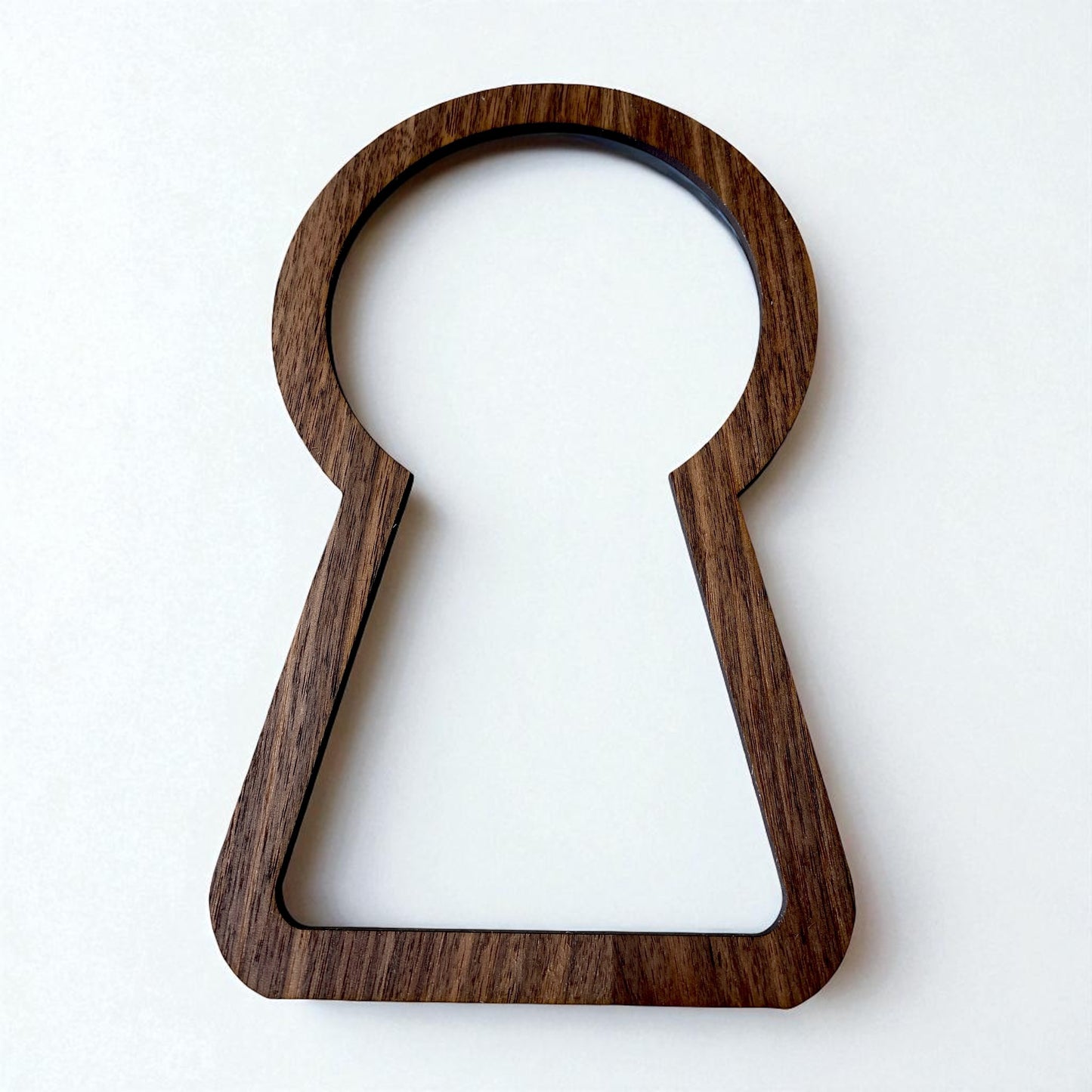 Wood Framed Keyhole Picture Frame