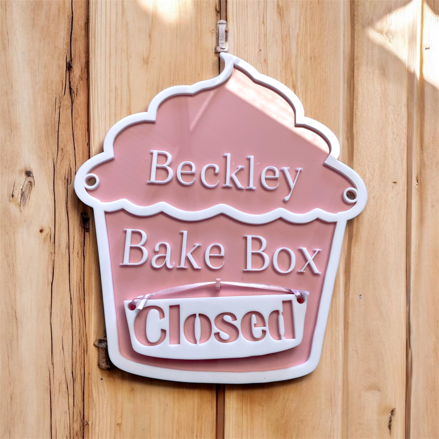 Custom Bake Box Signs Open Closed,Gloss Finish
