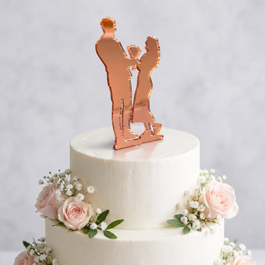 Custom Shaped Acrylic Cake Topper, Personalized Made to Order