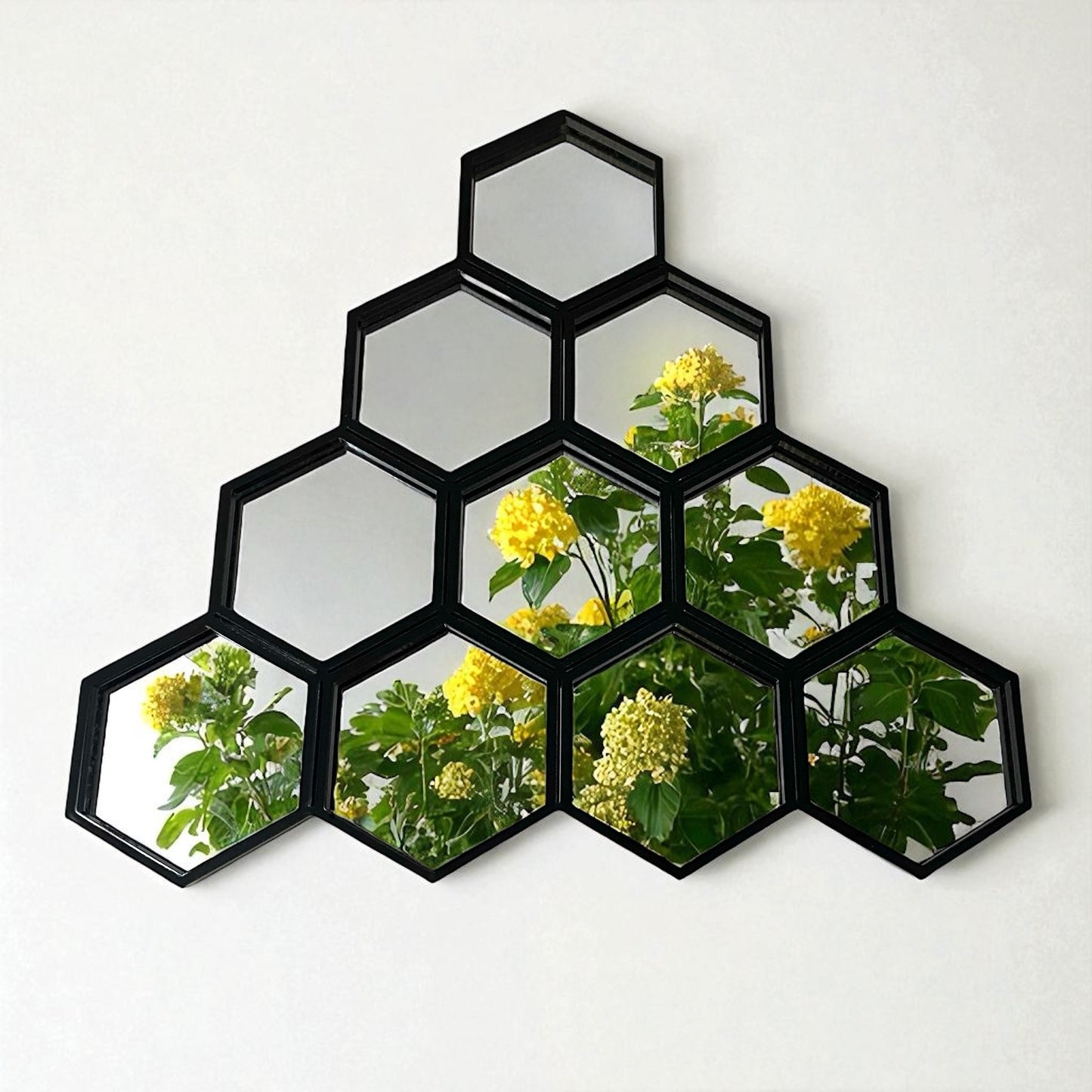 Honeycomb Hexagonal Garden Mirror