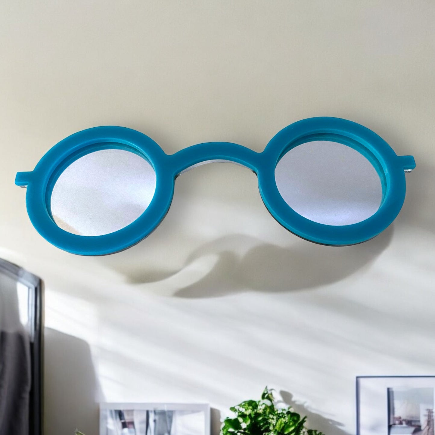 Round Glasses Shaped Wall Mirrors