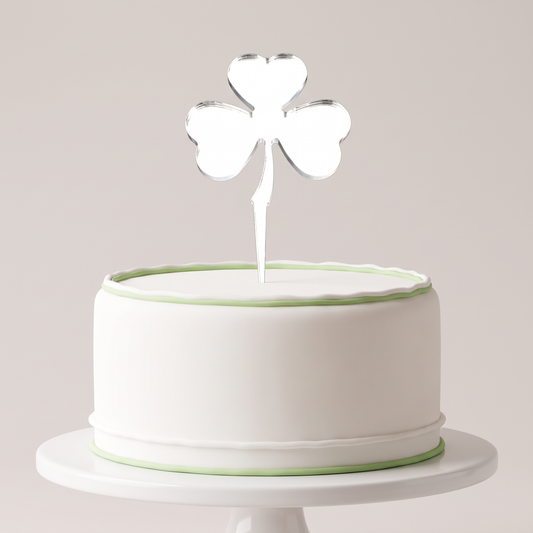 Clover Leaf Cake Toppers for St. Patrick's Day Decorations