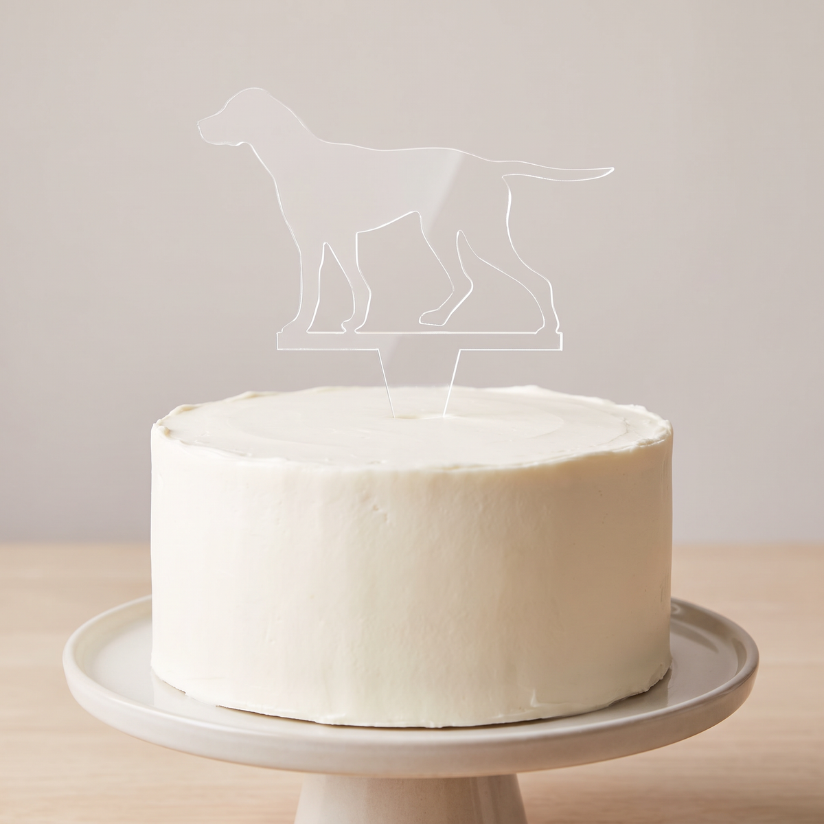 Custom Pointer Dog Cake Toppers for Cupcakes