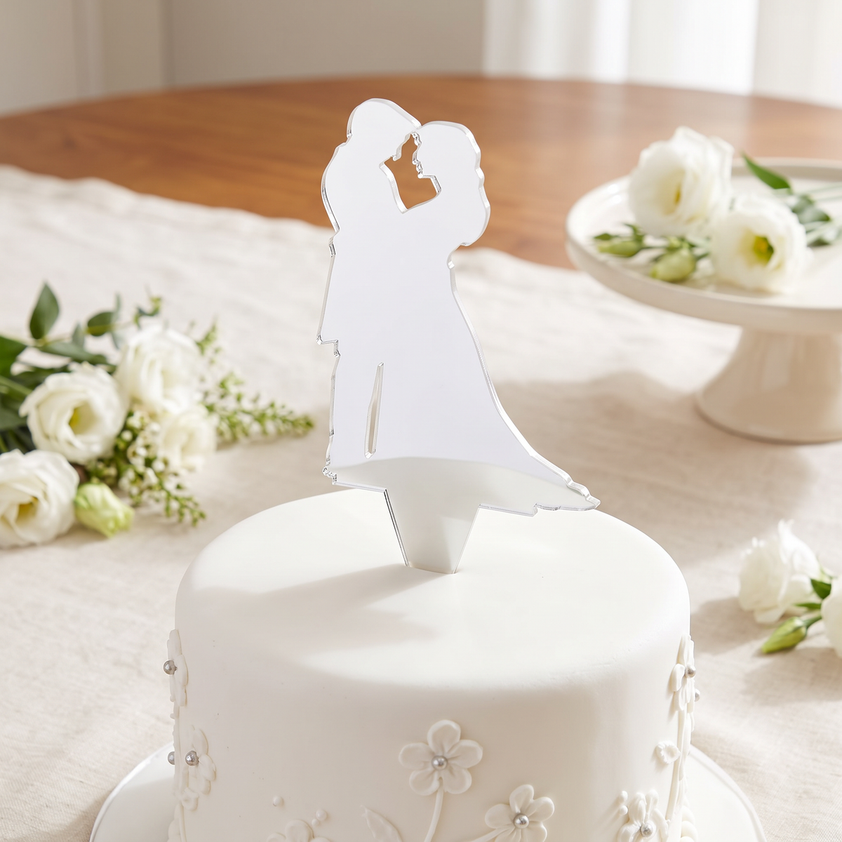 Bride and Groom Wedding Cake Topper Figurine