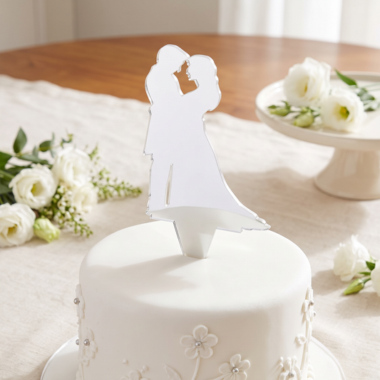 Bride and Groom Wedding Cake Topper Figurine