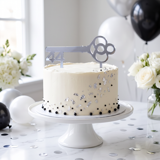Custom Age Birthday Cake Topper - Personalized Color and Style