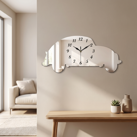 Classic Bubble Car Shaped Wall Clock