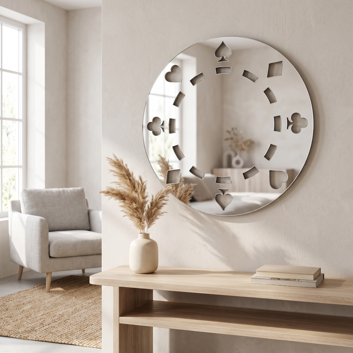 Poker Chip Mirror