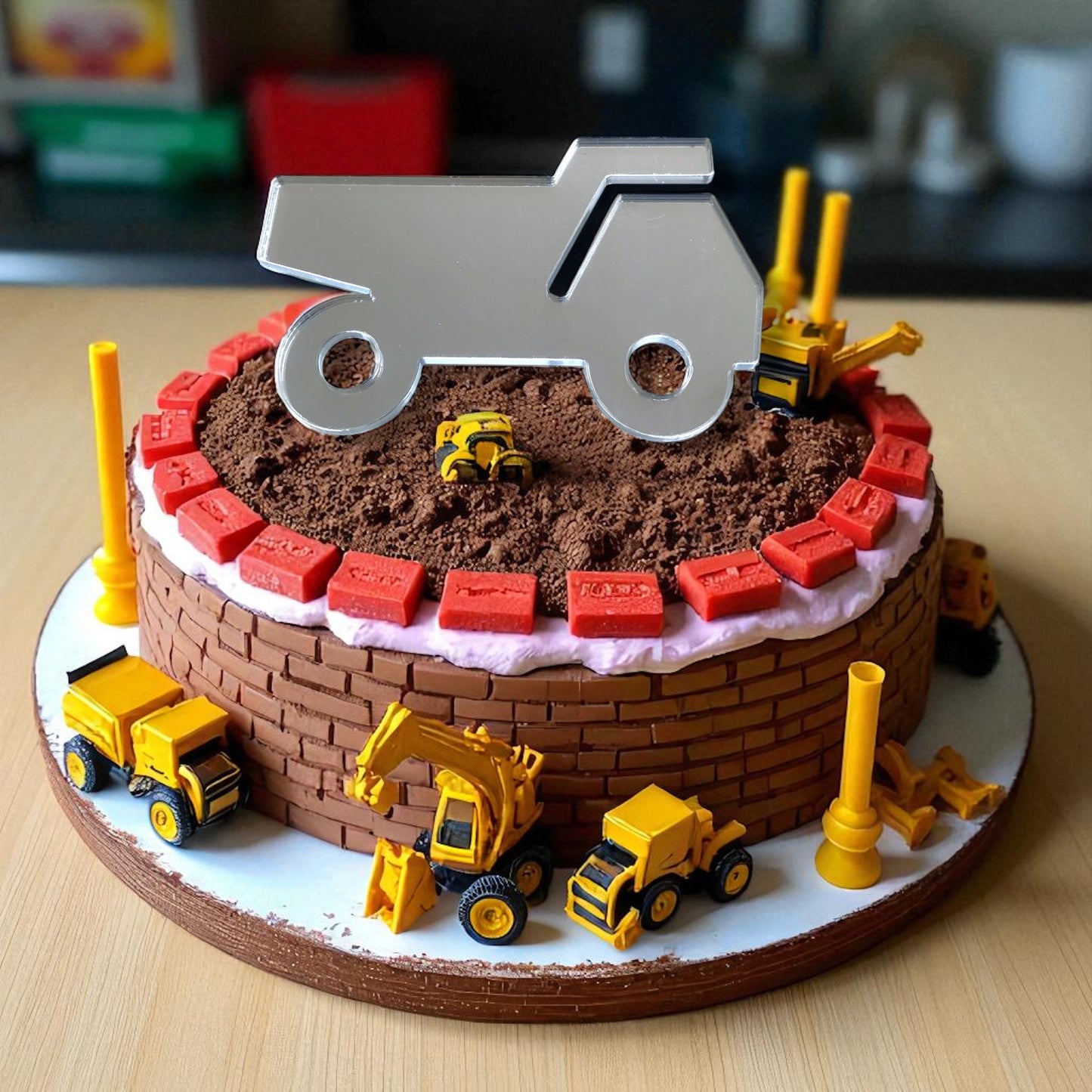 Dumper Truck Cake Toppers