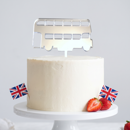 Double Decker London Bus Cake Topper
