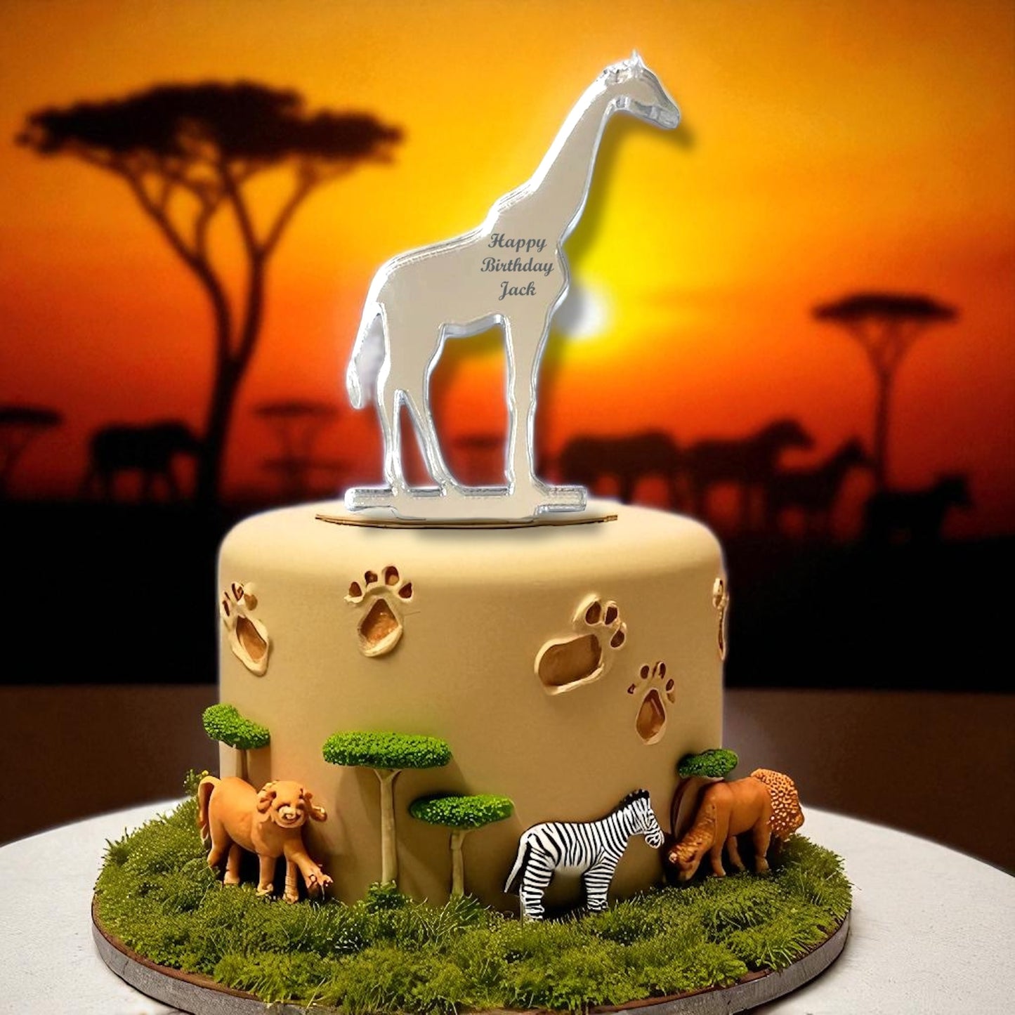 Giraffe Cake Toppers