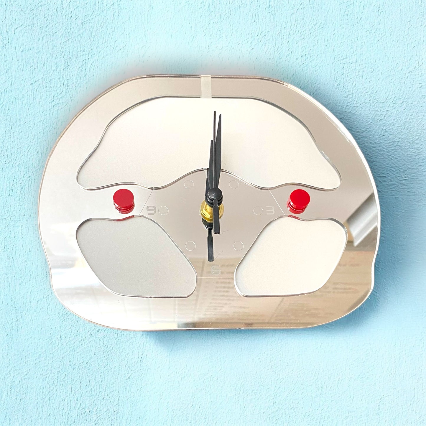 Sports Formula Car Steering Wheel Shaped Clocks