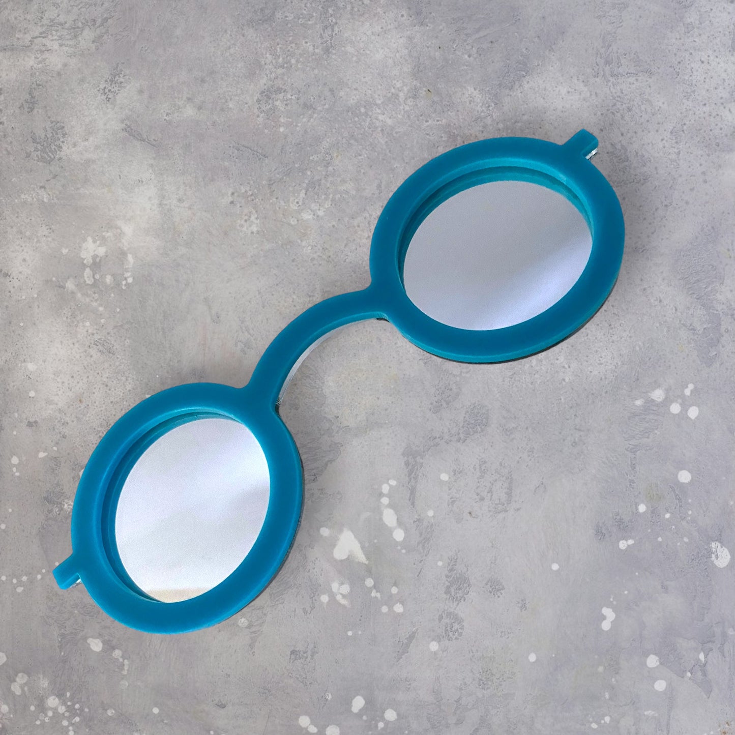 Round Glasses Shaped Wall Mirrors