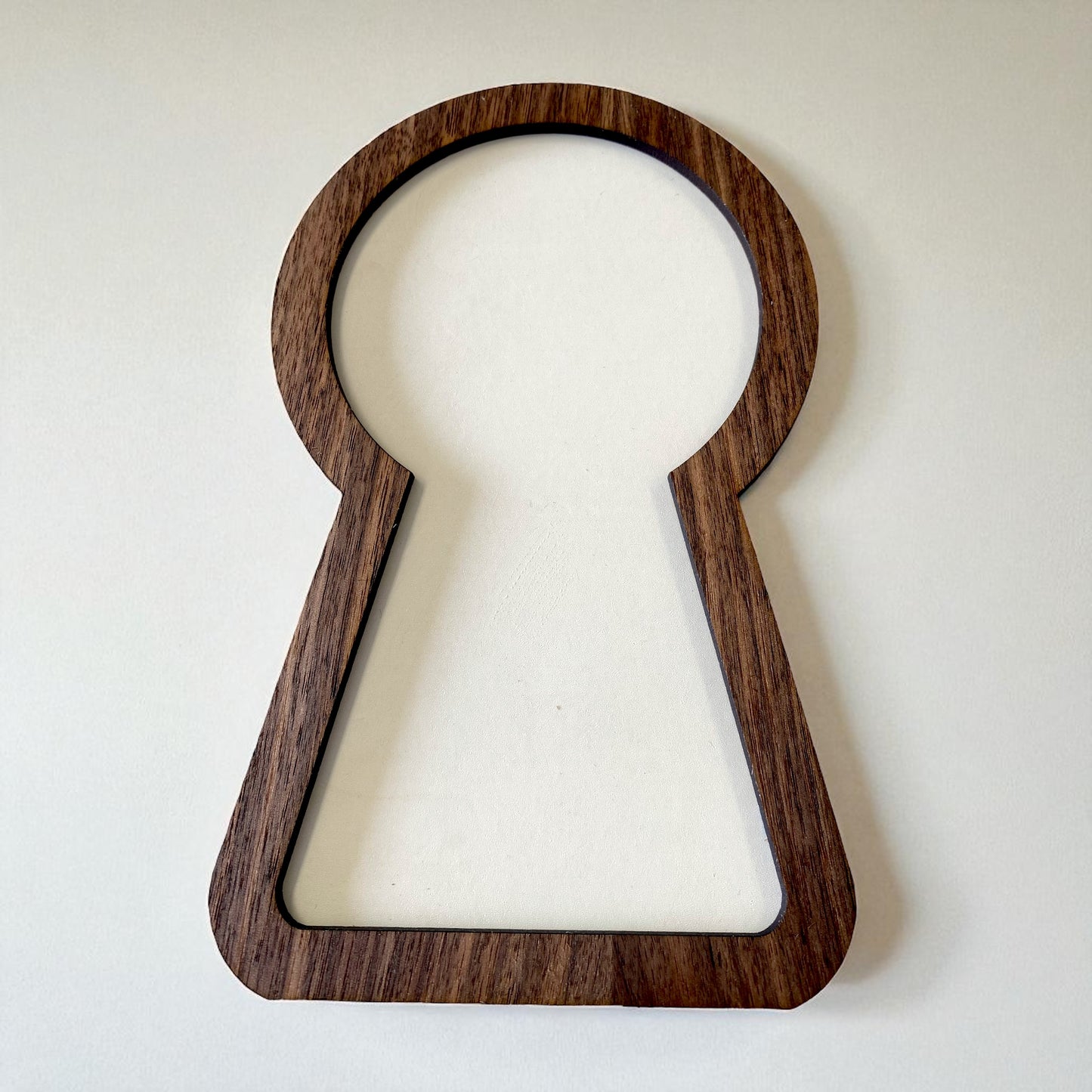 Wood Framed Keyhole Picture Frame