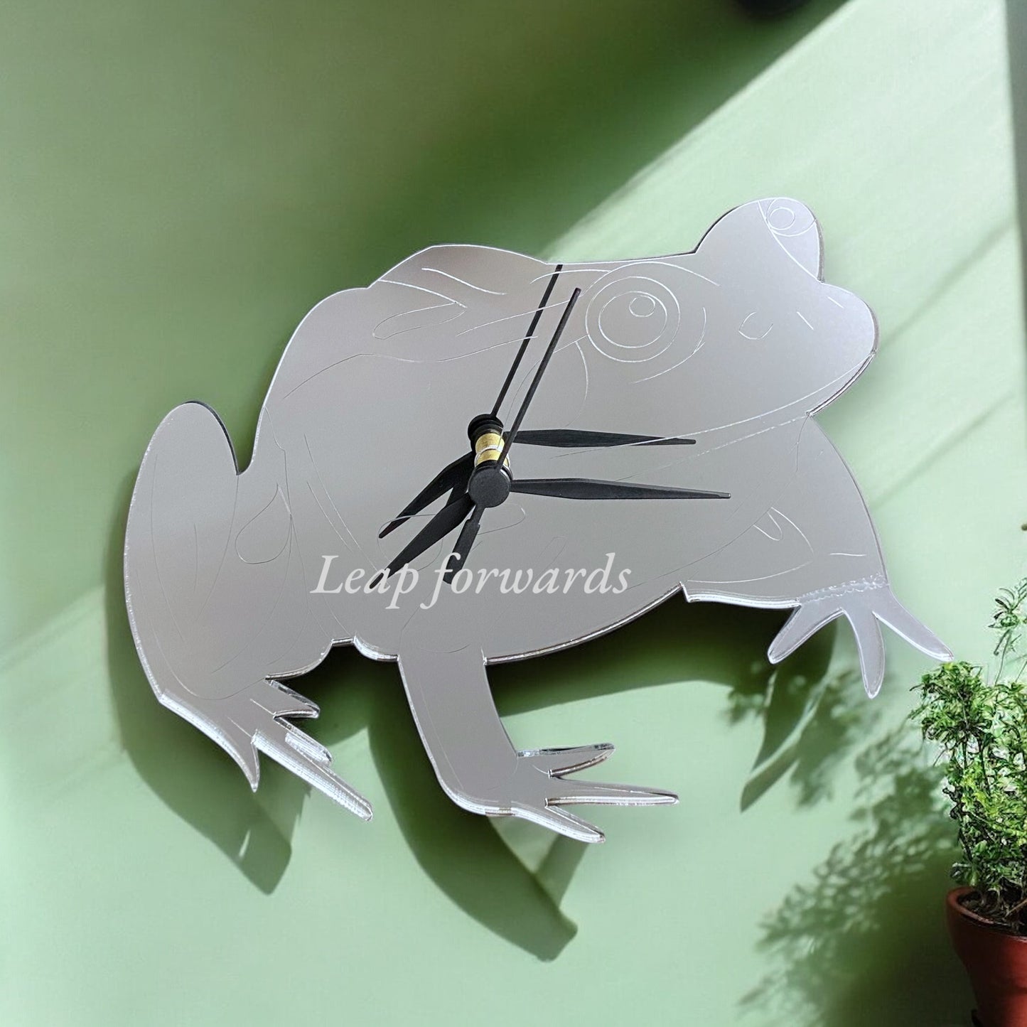 Etched Frog Shaped Clocks - Many Colour Choices