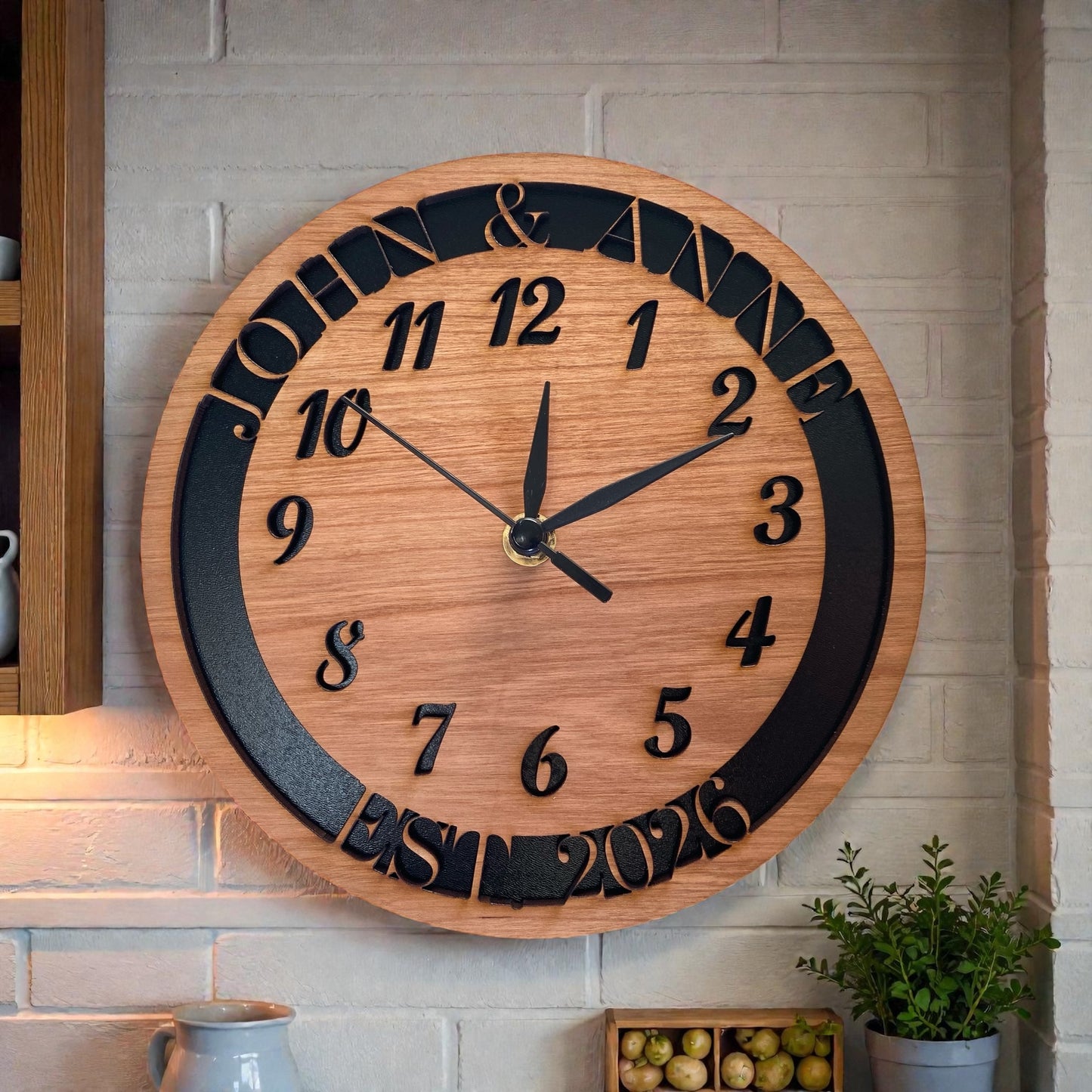 Custom Names & Established Year Clocks