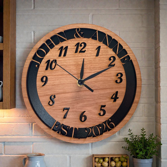 Custom Names & Established Year Clocks