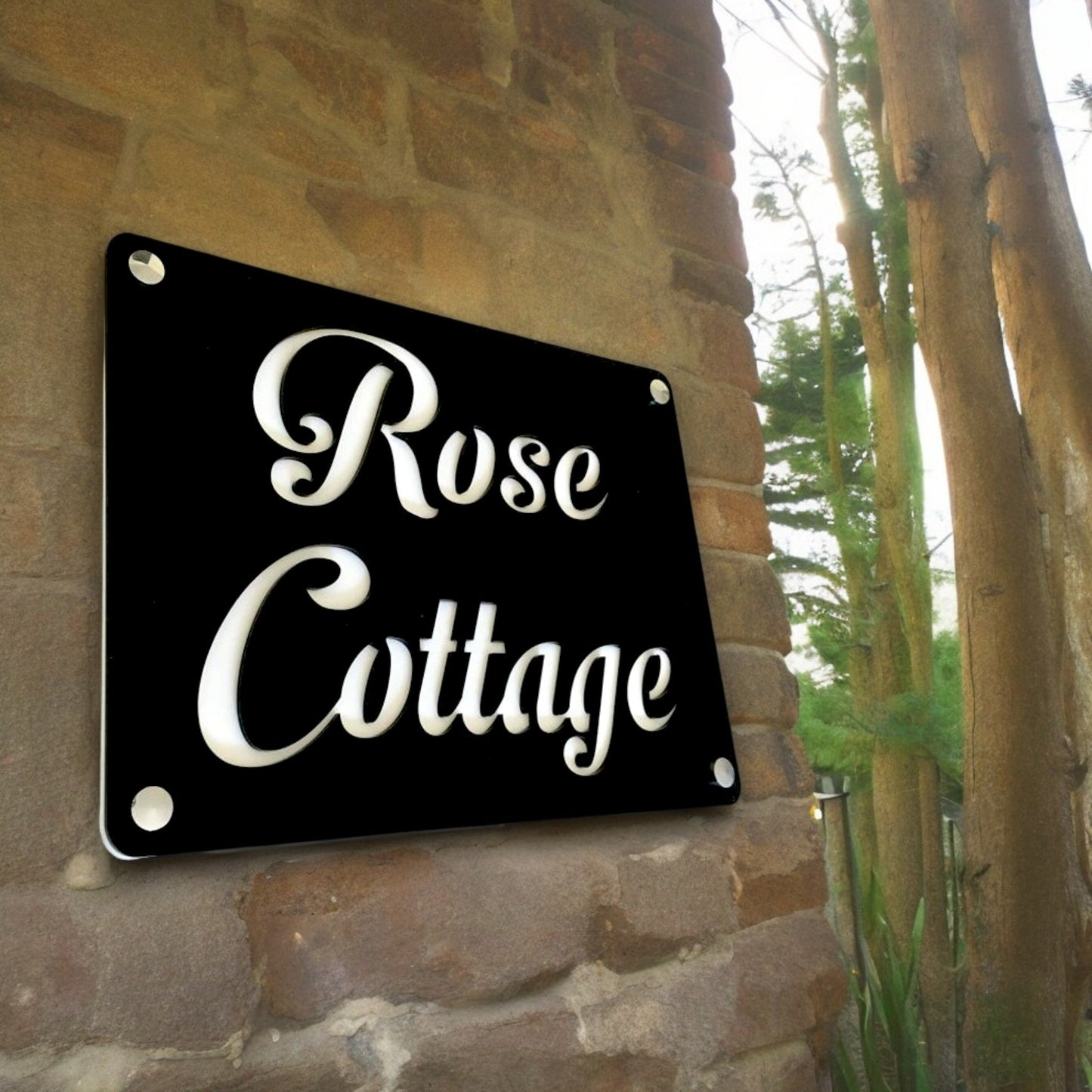 Rectangular House Name Signs / Plaques - Custom Colours, Styles & Sizes