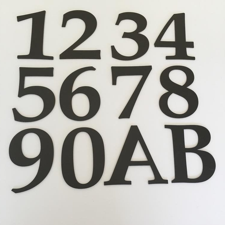 Rectangular Number House Signs, Custom Colours, Fonts & Sizes