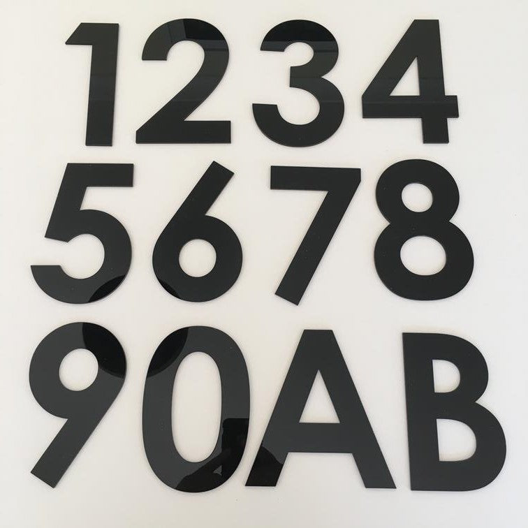 Rectangular Number House Signs, Custom Colours, Fonts & Sizes