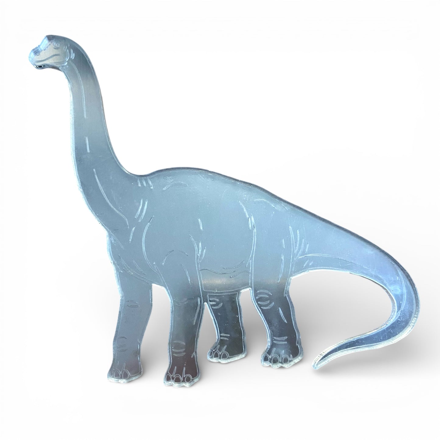 Dinosaur Acrylic Mirror Set, 5 Piece Collection with T-Rex, Triceratops, Brachiosaurus, Spinosaurus, Ankylosaurus