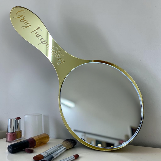 Oval Coloured Hand Held Mirrors
