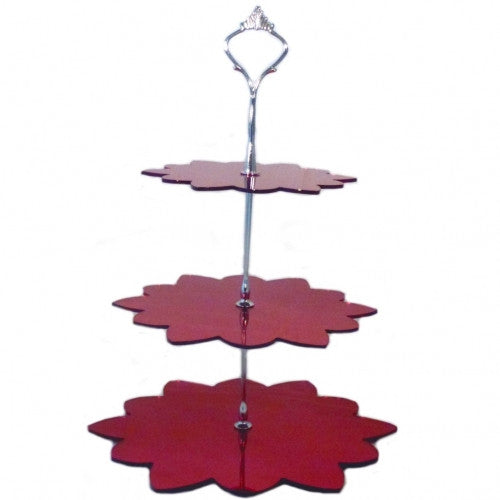 Three Tier Flower Cake Stands