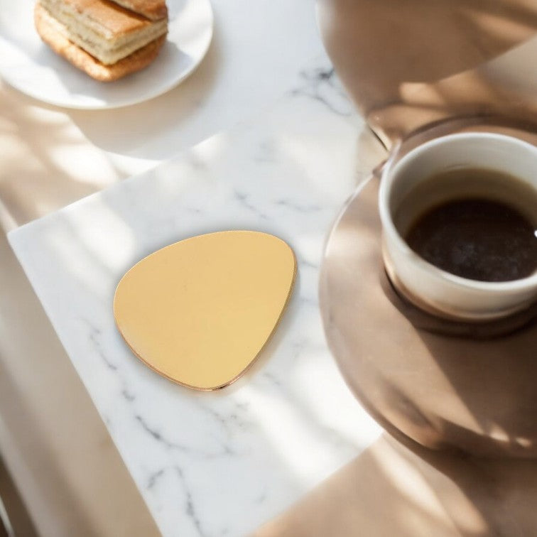 Pebble Shaped Coasters in Mirrored Colours