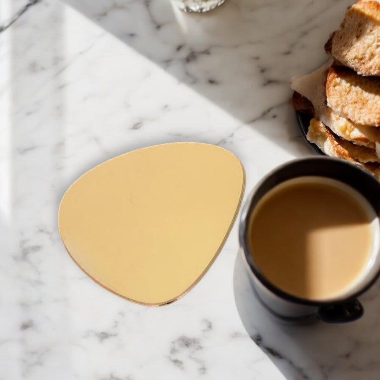 Pebble Shaped Coasters in Mirrored Colours